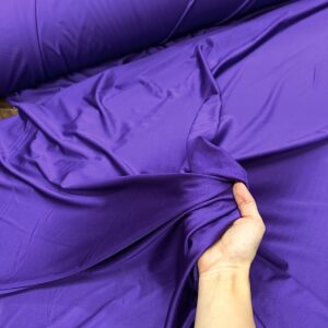 Premium Yoga Nylon Spandex Fabric - Ultra-Soft & Stretchy 4-Way Stretch Fabric by The Yard - Perfect for Activewear and Swimsuit Fabric, and More -1 Yard - 58 Inch Width (Purple)