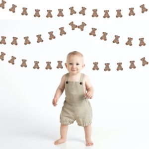 Cute Baby Bear Banner, Wall Decor Flag Photo Props Baby Shower Party Decor Wall Hangings for Bedroom, Nursery, Play Room, Dorm Room, Baby Shower Gender Reveal Party Supplies