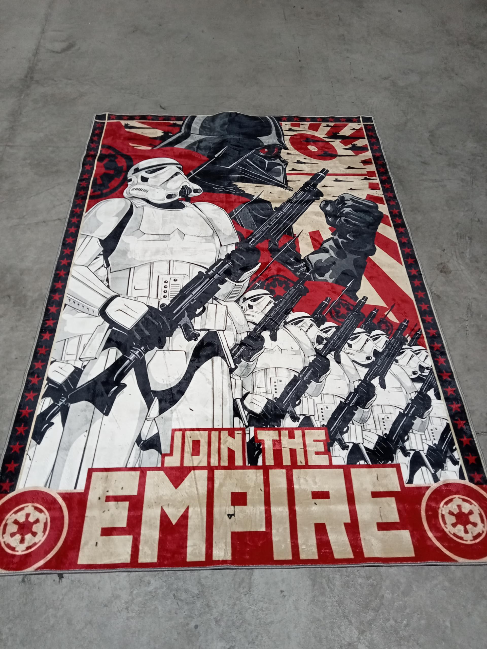 starwars Rug, Join The Empire Rug, Empire Propaganda Rug, Boy Room Rug, Fantastic Rug, Area Rug, Non Slip Rug coolVibesR114.5 140x200cm = 4.6 ft x 6.5 ft