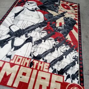 starwars Rug, Join The Empire Rug, Empire Propaganda Rug, Boy Room Rug, Fantastic Rug, Area Rug, Non Slip Rug coolVibesR114.5 140x200cm = 4.6 ft x 6.5 ft