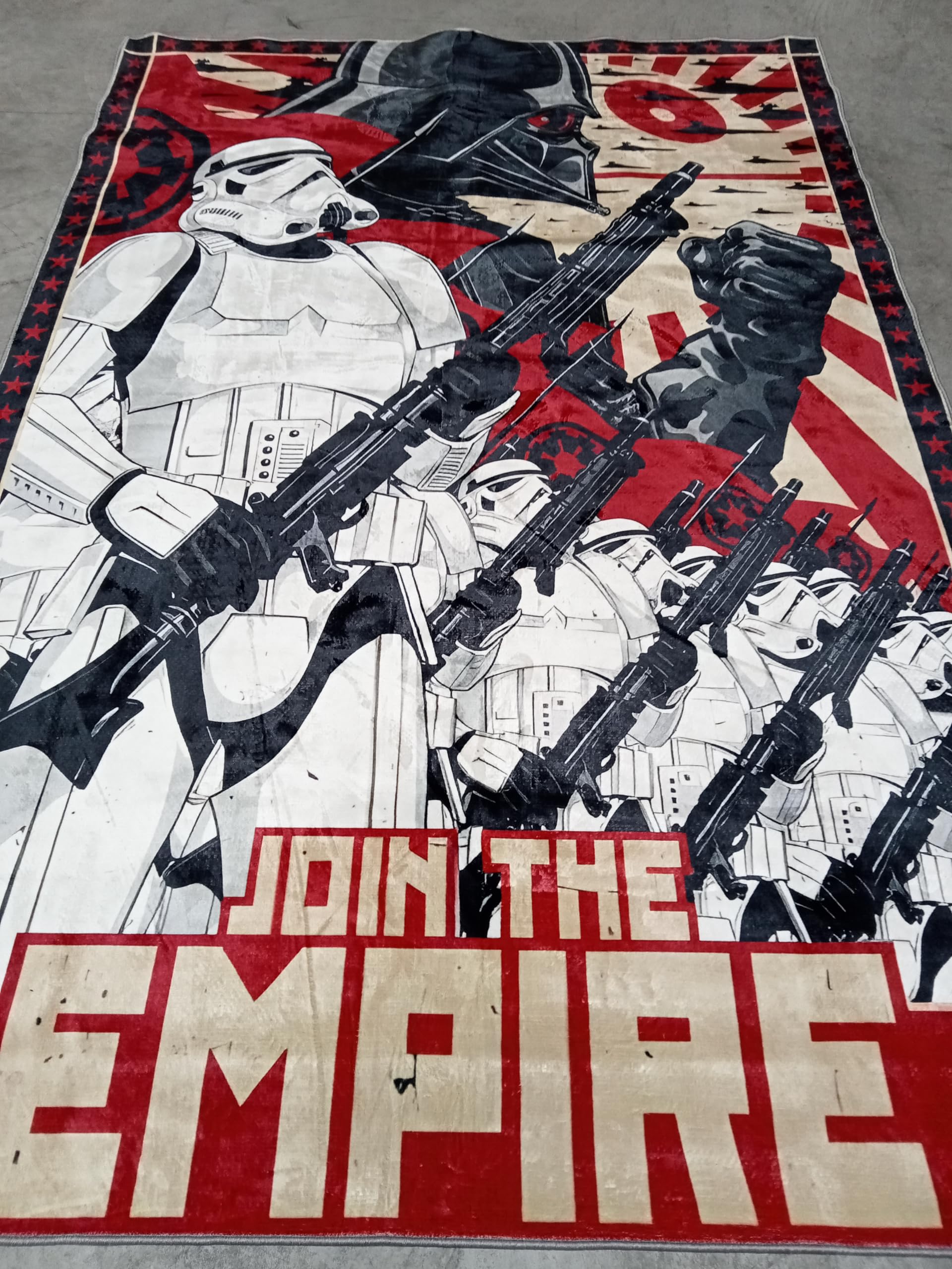 starwars Rug, Join The Empire Rug, Empire Propaganda Rug, Boy Room Rug, Fantastic Rug, Area Rug, Non Slip Rug coolVibesR114.5 140x200cm = 4.6 ft x 6.5 ft