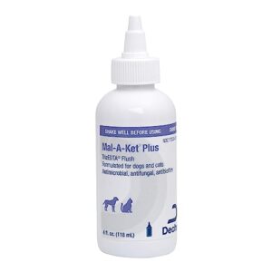 mal-a-ket plus trizedta flush for cats and dogs, 4 oz