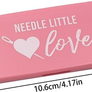 Magnetic Needle Storage Case,Sewing Pin Organizer Manual DIY Sewing Stitching Pin Storage Box for Cross Stitch Sewing Knitting Pin Needle Storage