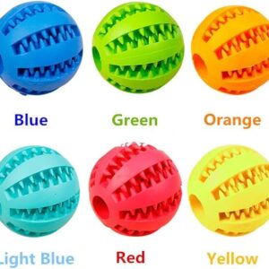 We Rocks Dog Toy Ball,Nontoxic Bite Resistant Teething Toys Balls for Small Dog and Puppy Cat, Dog Pet Food Treat Feeder Chew Tooth Cleaning Ball Exercise Game Dog Ball (Yellow)