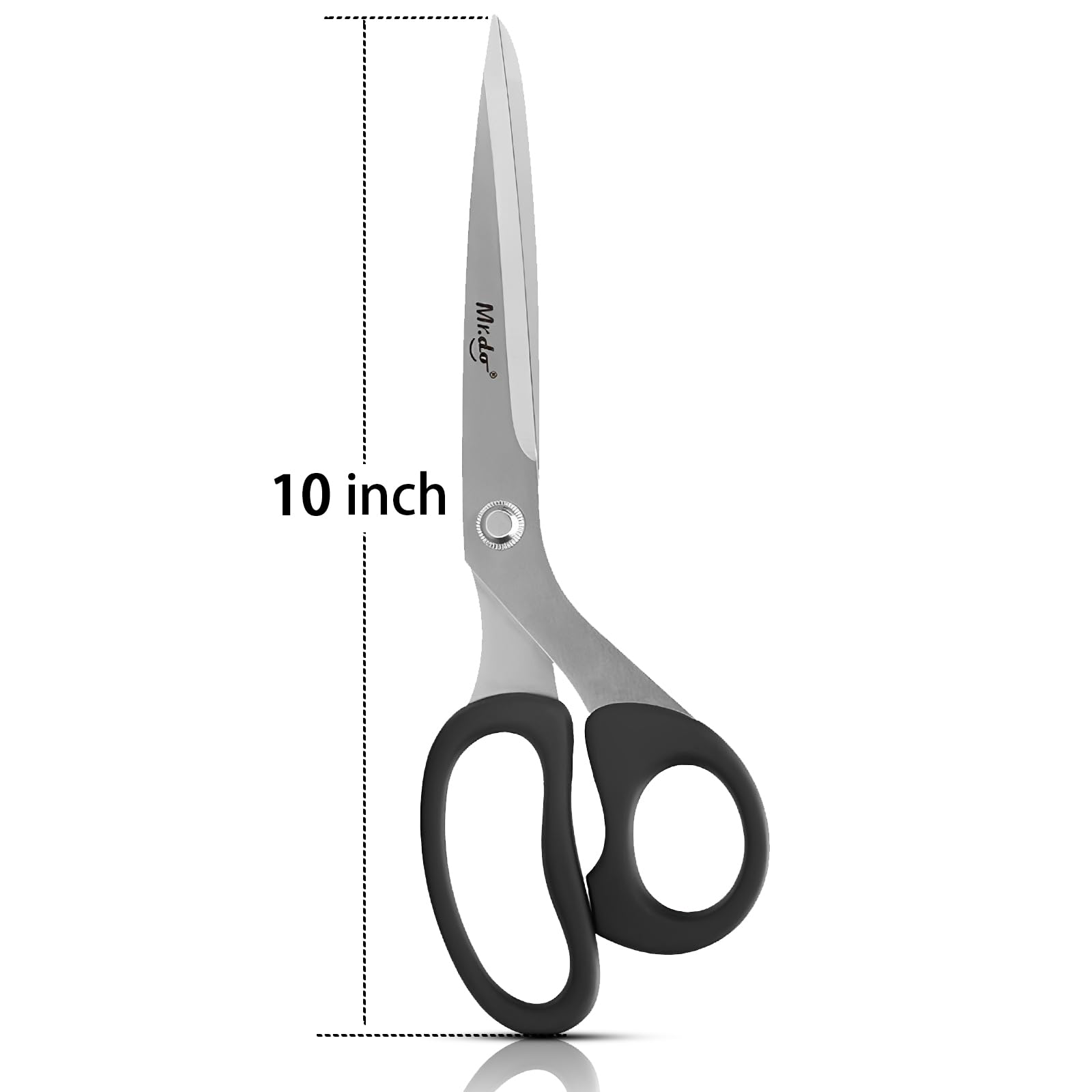 Mr.do Fabric Scissors 10 inch Sewing Scissors All Purpose Heavy Duty Sharp Fabric Scissors for Cutting Clothes Leather Classic Stainless Steel Professional Fabric Shears for Tailor Home Office