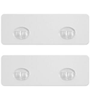 flcity 2 pack shower caddy adhesive replacement, no drilling, strong self adhesive shower shelves for bathroom wall hocks