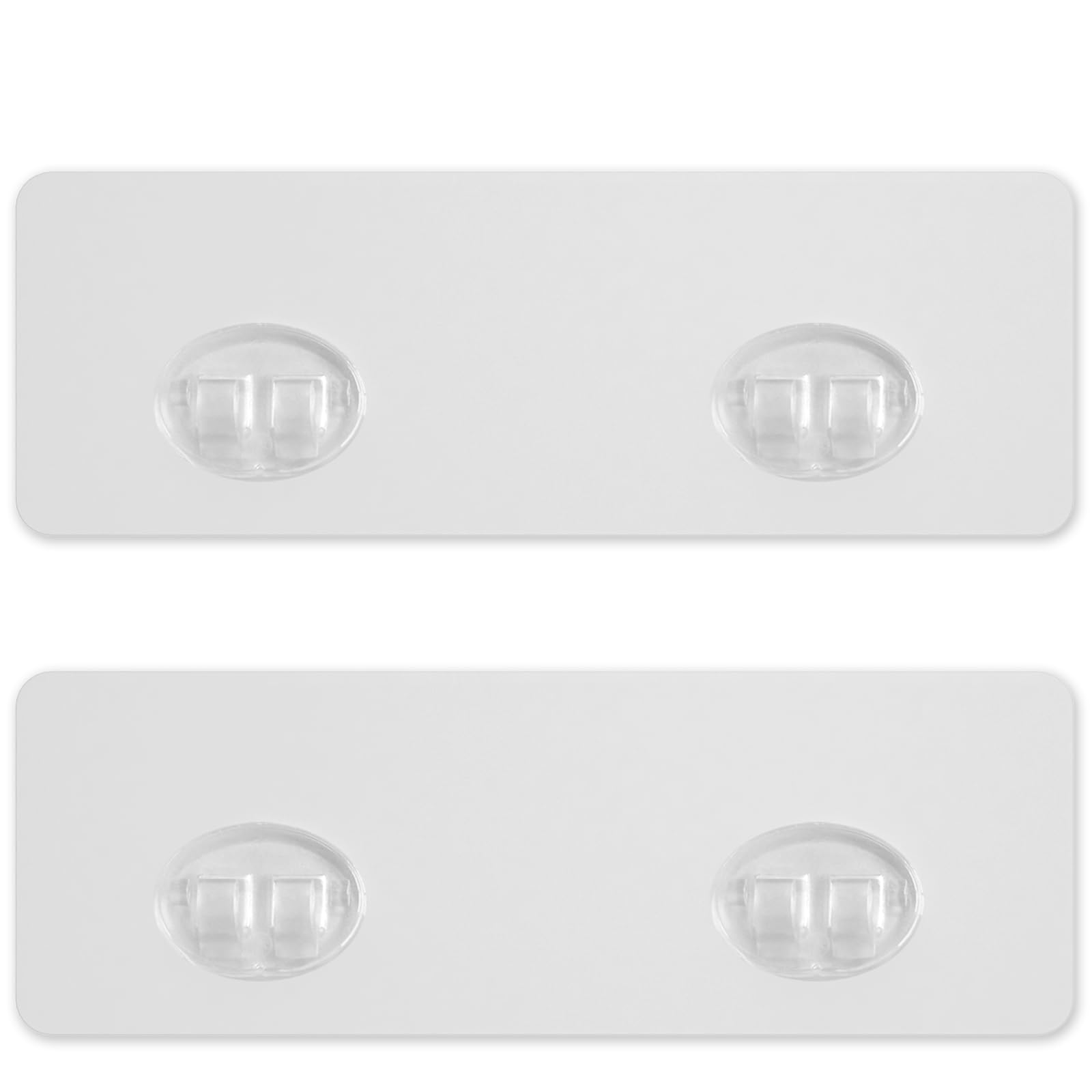 FLCITY 2 Pack Shower Caddy Adhesive Replacement, No Drilling, Strong Self Adhesive Shower Shelves for Bathroom Wall Hocks