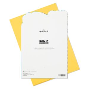 Hallmark SEGA Sonic the Hedgehog Birthday Card for Kids, Teens, Video Gamers