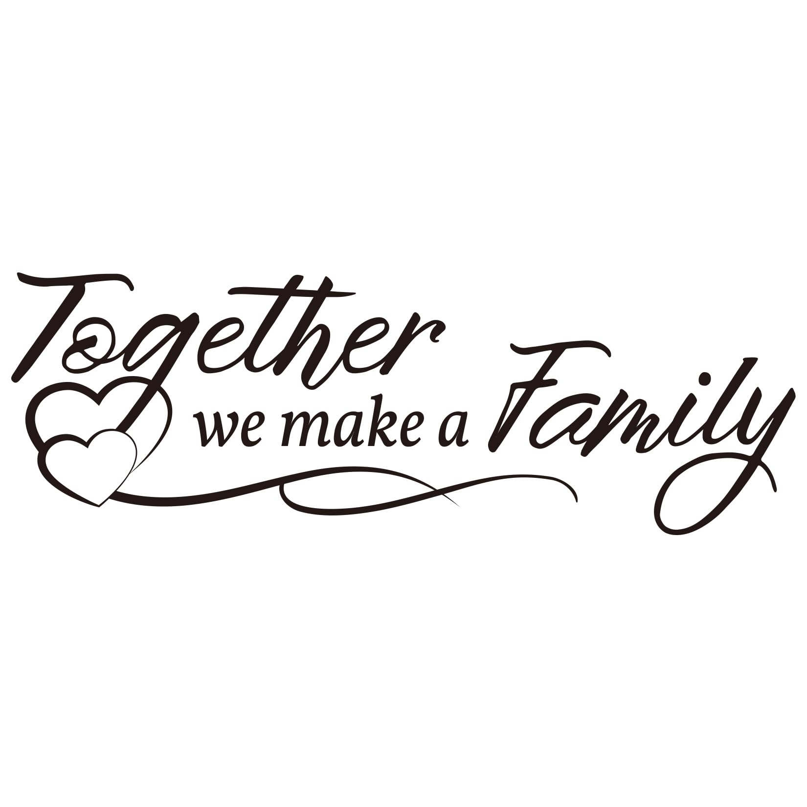 Vancetyno Together We Make A Family Vinyl Wall Decal Inspirational Sayings Wall Art Living Room Wall Decal Home Decoration