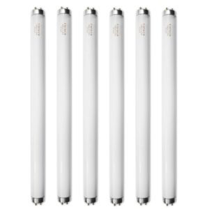 18 Inch F15T8/CW T8 15W Fluorescent Light Bulb Cool White Compatible for Philips GE F15T8/SP41 Replacement Bulb G13 Base 6 Count