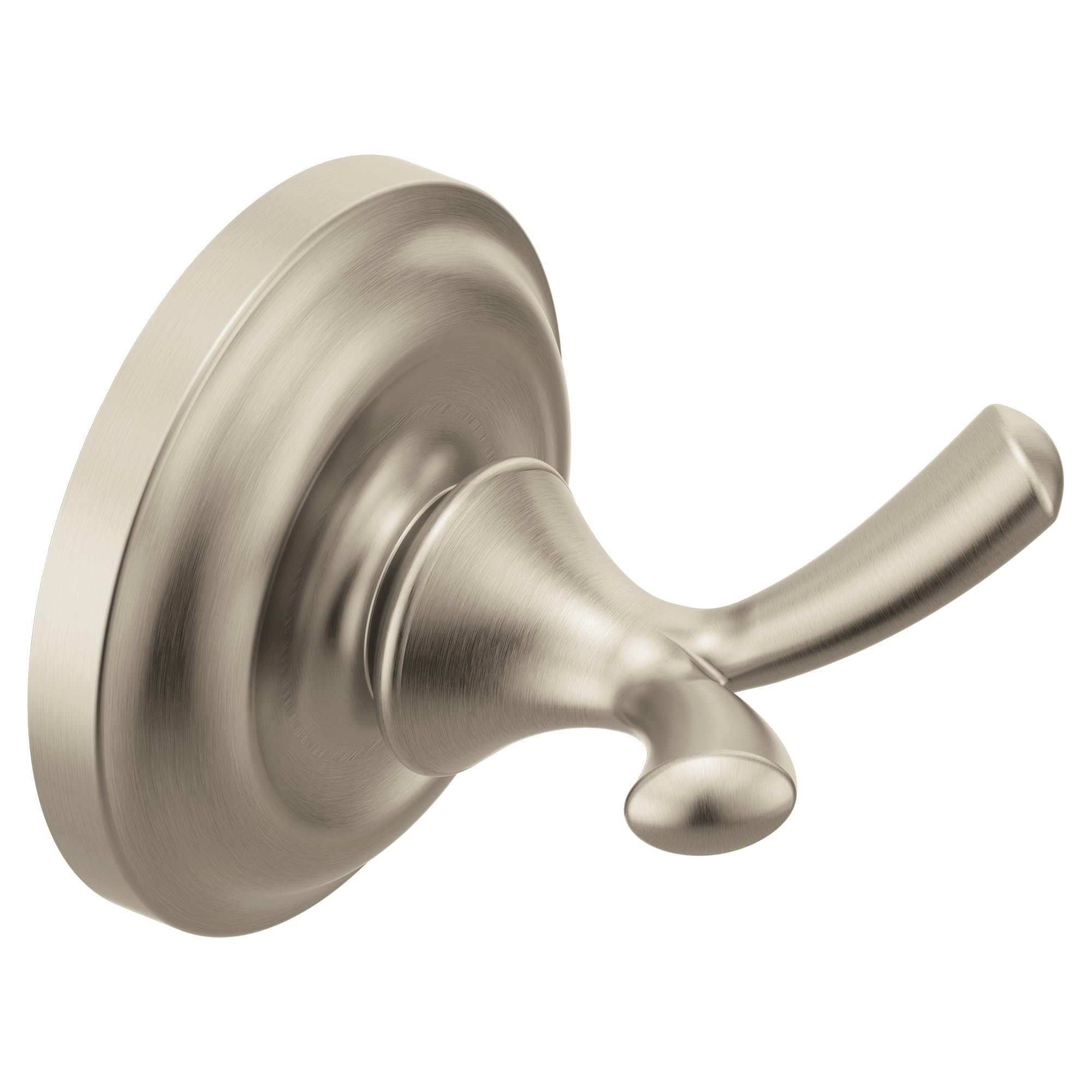 Moen Madison Collection Brushed Nickel Double Robe Hook or Towel Hook, BP6903BN