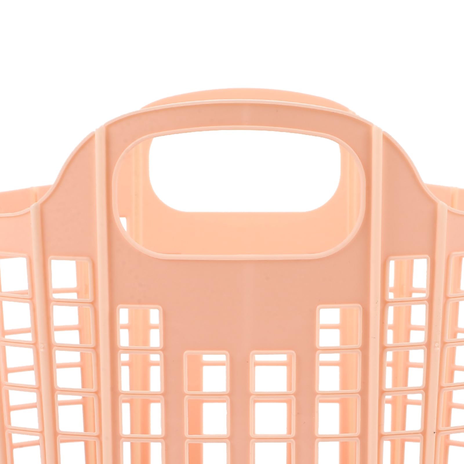 Luxshiny Plastic Shopping Basket 2pcs Plastic Organizer Storage Baskets with Handles, Bins Organizer Portable Shower Tote Fruit Vegetable Storage Basket for Bathroom Kitchen