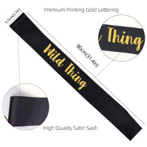 Bachelorette Sash Set (7 pcs) - Bride to Be Sash Bachelorette Party Decorations - Bride and Bridesmaid Sashes for Bachelorette party decorations (Black, Gold letters). Ideal Bridal Shower Supplies