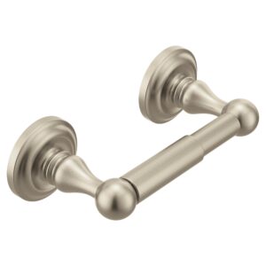 moen bp6908bn madison collection pewter spring-loaded toilet paper holder, brushed nickel