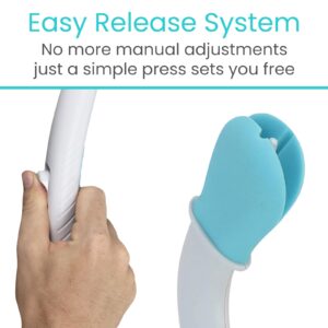 Vive Toilet Aids for Wiping Bottom - Bum Wipe Wand Assist Tool for Toileting - 15" Long Reach Comfort Wiper for Obese, Bathroom Extender - Handicap Assistance for Personal Hygiene for Adults, Seniors