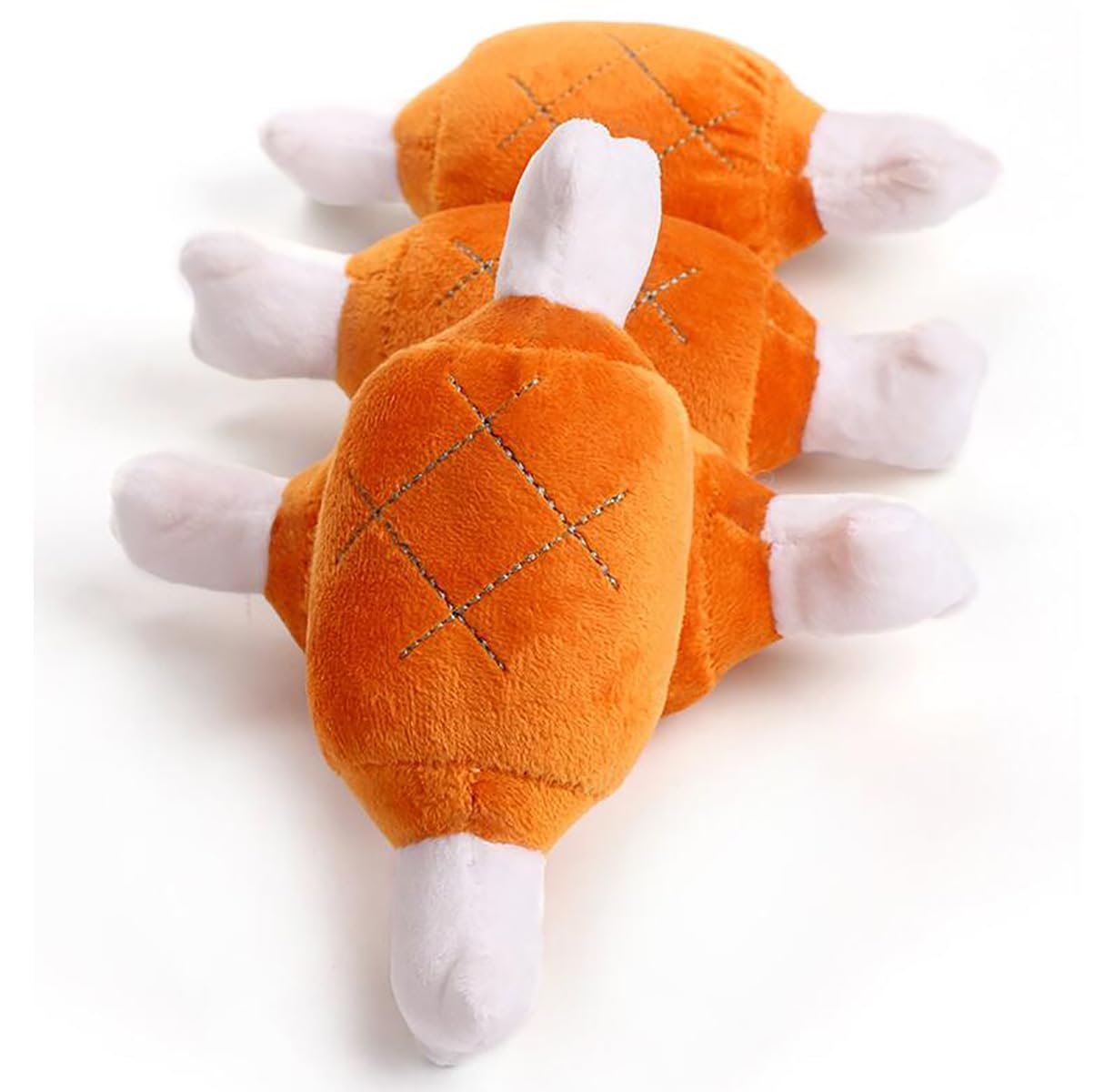 2 Pack Chicken Leg Plush Toy Pet Squeaker Toy Dog Cat Chewing Toys Dog Toys That Make Sounds