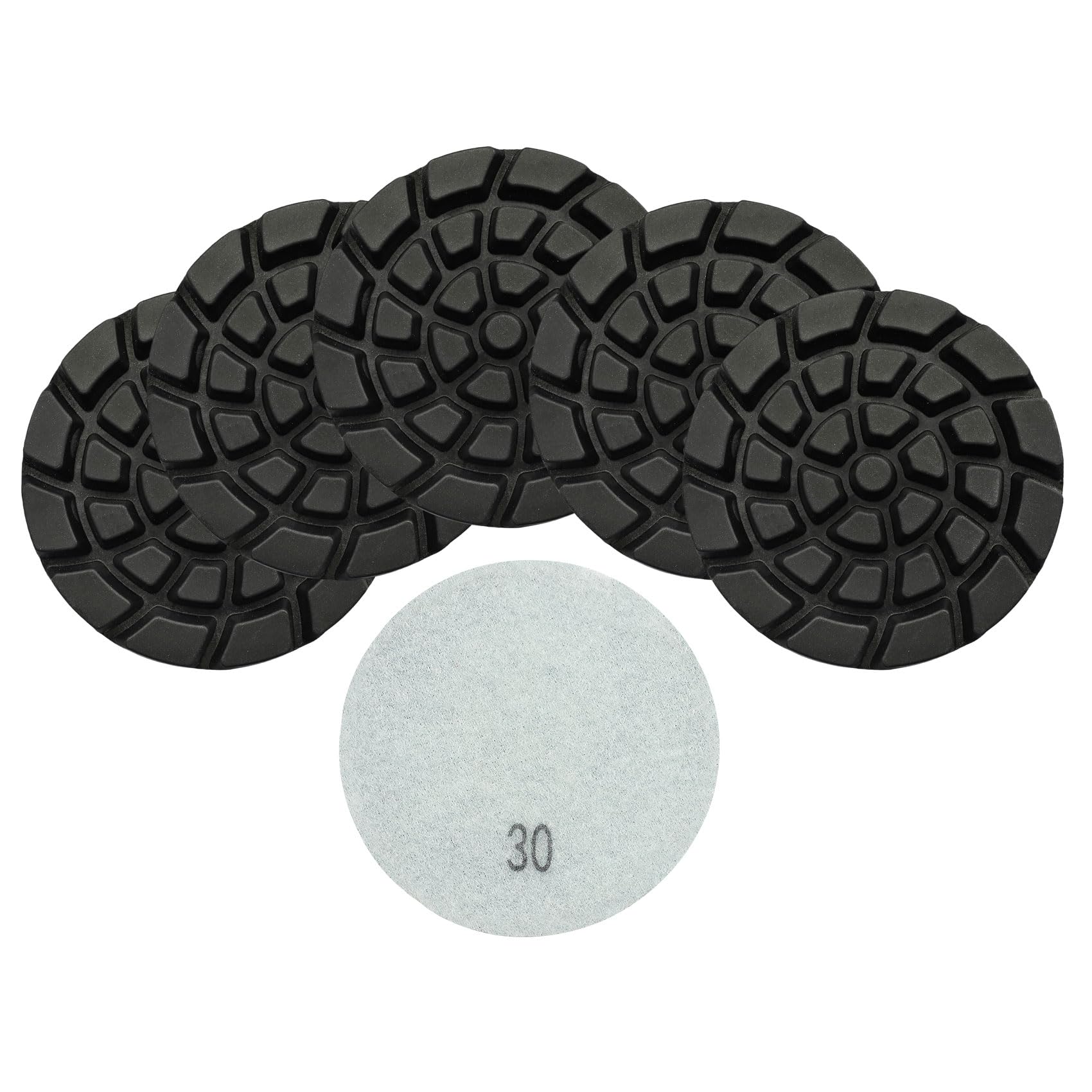 Diamond Concrete Polishing Pads - BRSCHNITT 6pcs 4 inch Grit#30 Resin Bond Renew Pads Beton Floor Renew Reparing Disk