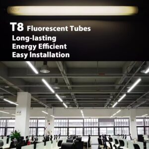 18 Inch F15T8/CW T8 15W Fluorescent Light Bulb Cool White Compatible for Philips GE F15T8/SP41 Replacement Bulb G13 Base 6 Count