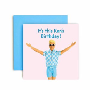 huxters birthday cards for men – card for him ken barbie special friend happy birthday card for birthday, friend birthday card with lovely green envelope – funny birthday card (this ken)