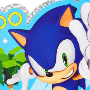 Hallmark SEGA Sonic the Hedgehog Birthday Card for Kids, Teens, Video Gamers