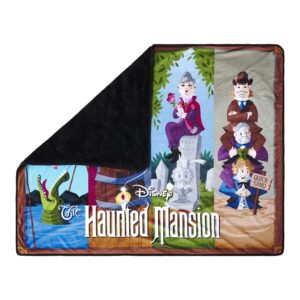 Spirit Halloween Disney's The Haunted Mansion Portrait Fleece Blanket | Officially Licensed | Indoor Halloween Décor | Disney Movie Blankets and Pillows | Halloween Decorations