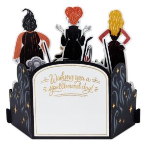 Hallmark Paper Wonder Disney Hocus Pocus Pop Up Card (Sanderson Sisters) for Birthdays, Halloween, Any Occasion