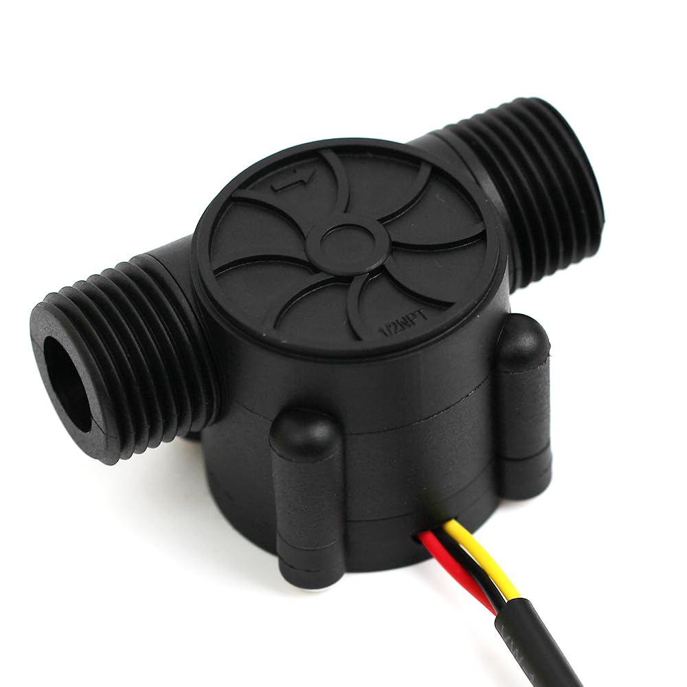 SENSTREE G1/2 ’’ Flow Hall Sensor with NPT Thread, 1-30L/Min Flow Meter, Flowmeter Counter, Arduino, Raspberry Pi, and Reverse Osmosis Filter Compatible