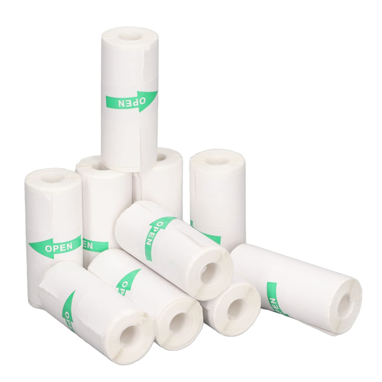 Thermal Printer Paper 10 Rolls Self Adhesive Printing Paper, Mini Print Paper 57x25mm Thermal Sticker Print Paper for Mini Pocket Thermal Printer, Portable Thermal Printer Paper