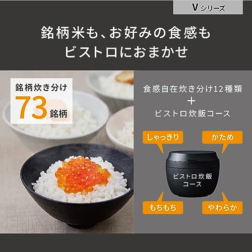 Panasonic Rice Cooker 1 Sho Top Model Bistro Craftsmanship AI Pressurized Hot Air Pump Equipped with 2 Maintenance Parts Light Greyge SR-V18BA-H JAPAN IMPORT NEW