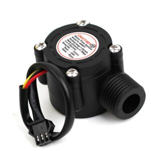 SENSTREE G1/2 ’’ Flow Hall Sensor with NPT Thread, 1-30L/Min Flow Meter, Flowmeter Counter, Arduino, Raspberry Pi, and Reverse Osmosis Filter Compatible