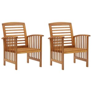 bukscyjs wood patio chairs, garden chairs, patio chairs 2 pcs, robust and durable suitable for patio, patio, garden, porch, balcony solid acacia wood