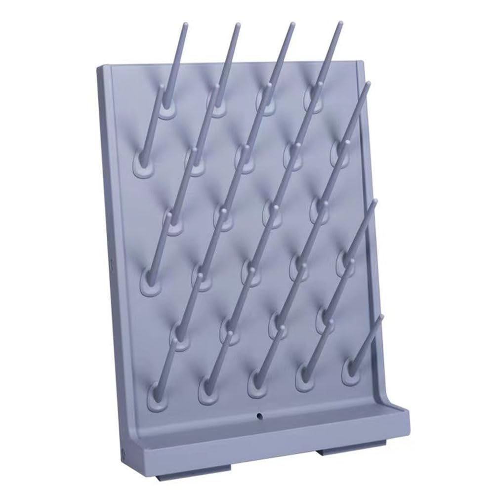 Heytaful Lab Drying Racks Pegboard Bench-top Wall-Mount Laboratory Glassware Polyethylene Cleaning Equipment