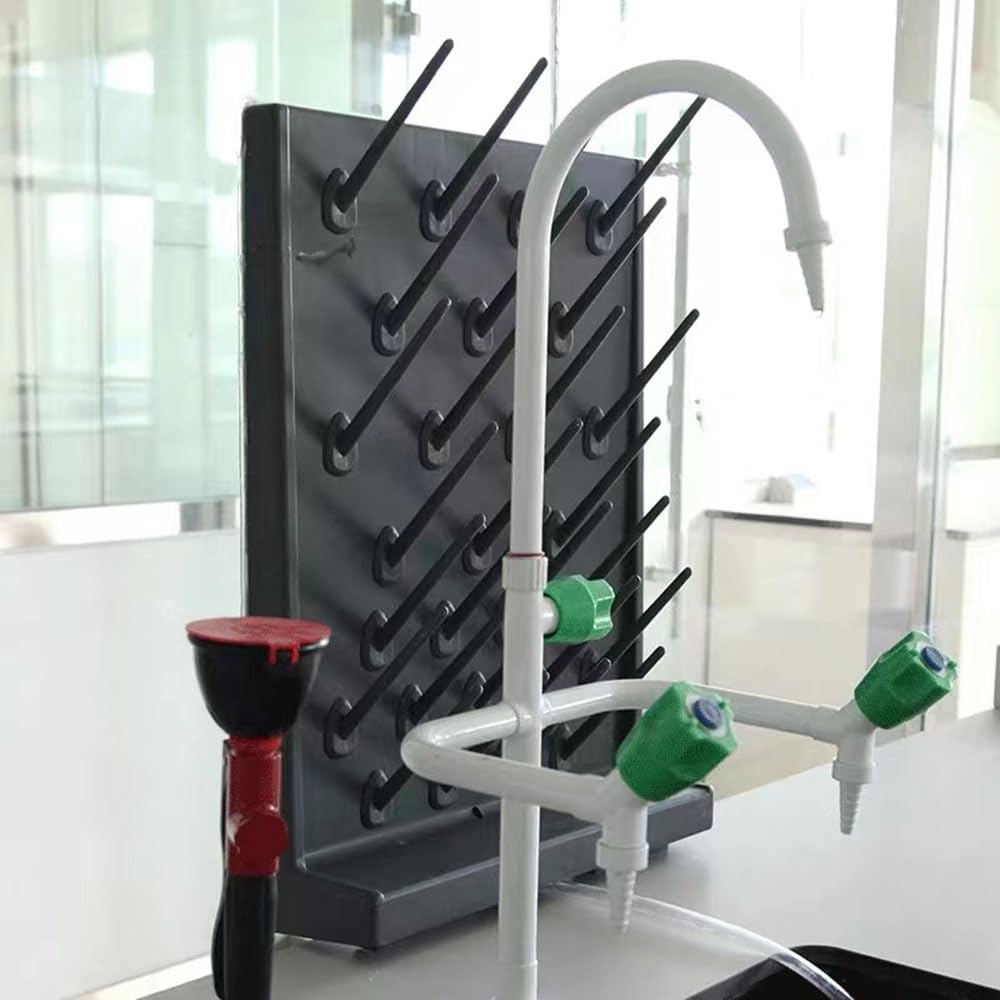 Heytaful Lab Drying Racks Pegboard Bench-top Wall-Mount Laboratory Glassware Polyethylene Cleaning Equipment