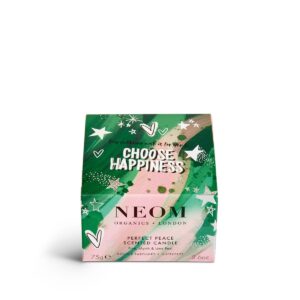 NEOM- Perfect Peace Luxury Scented Candle | Pine, Myrrh & Lime Peel | Christmas Gift… (Travel Size)