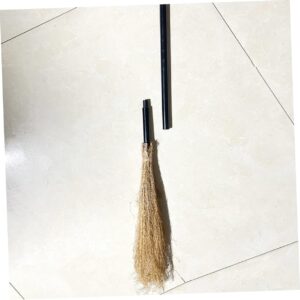 BUTIFULSIC Harry Broomstick Halloween Costume Props Halloween Besom Decor Wizard Broom Props Wizard Cosplay Adult Home Accessories Decor Witch Broomtick Prop Wooden Classic The Witch