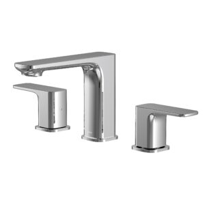 Karran Venda KBF514 2-Handle Three Hole Widespread Bathroom Faucet with Matching Pop-up Drain in Chrome