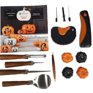 Member's Mark 15-Piece Premium Pumpkin Carving Kit with 16 Stencils