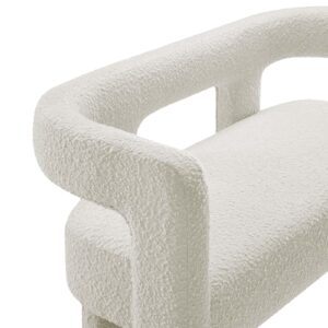 Modway EEI-6477-IVO Kayla Boucle Upholstered Loveseat, Ivory