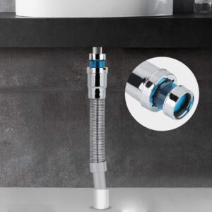 Flexible Sink Drain Pipe Expandable Wash Basin Drain Tubing Pipe Hose for Kitchen Bathroom Sink Drain