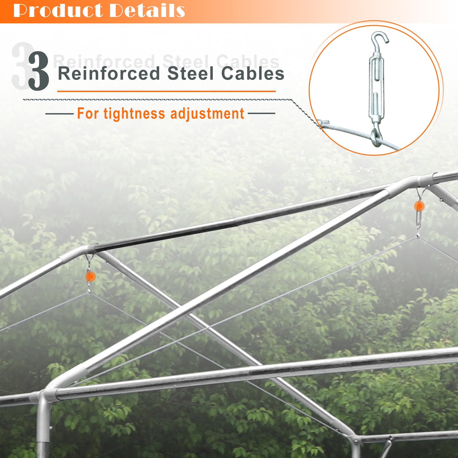 Carport Car Port Canopy 10x20 ft Heavy Duty, Portable Garage Shelter Car Tents Carpas para Carros All Weather for Automobiles Truck Boat, Carports with Removable Sidewalls and Metal Frame