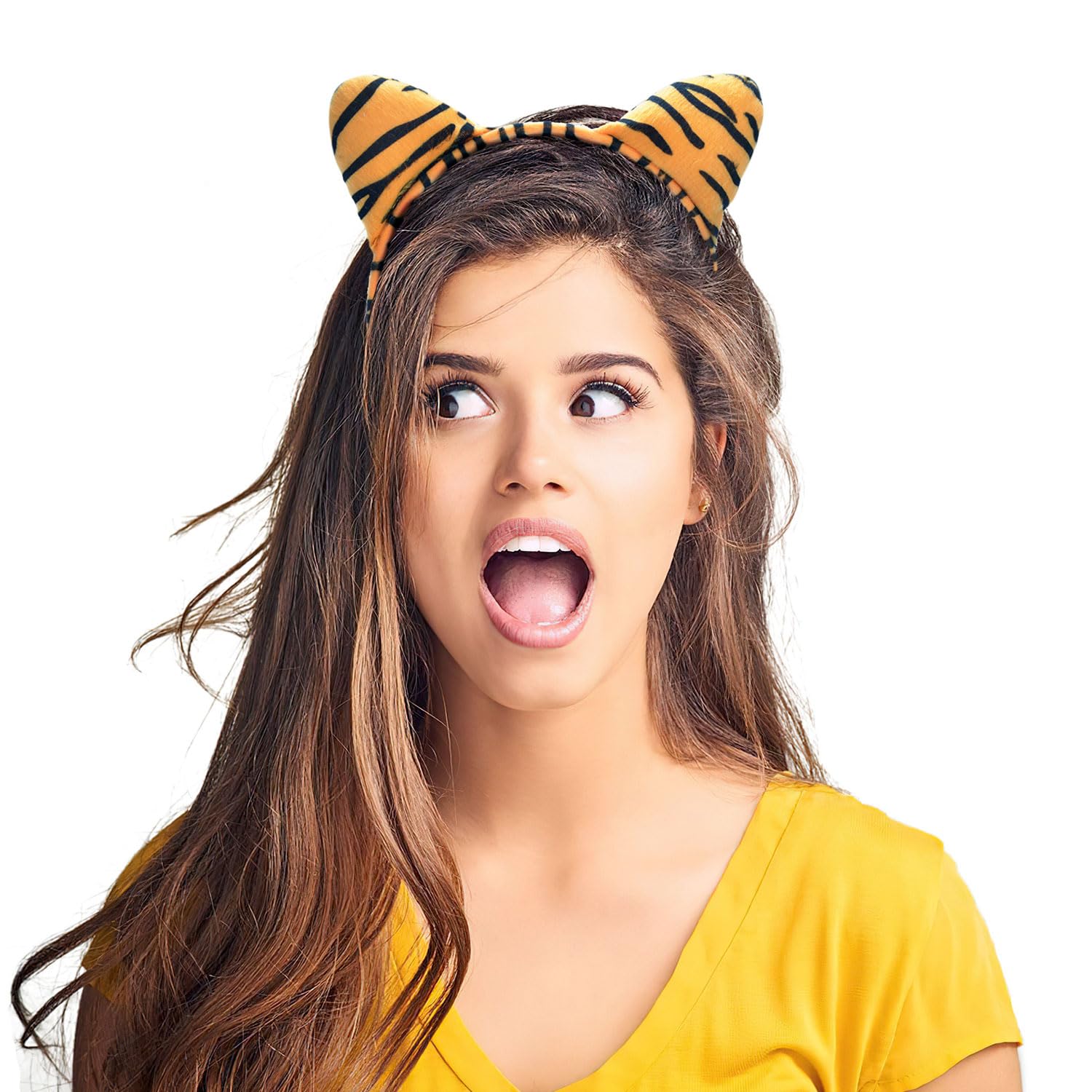 Liatunou Tiger Headband,Tiger Costume Headwear Cute Tiger Ears for Halloween Christmas Party Favor Birthday Gift