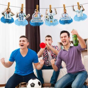 Soccer Birthday Decorations Honeycomb Centerpieces, Soccer Birthday Party Decorations Football Star Party Decorations, Soccer Themed Birthday Party Supplies Soccer Party Decorations for Kids