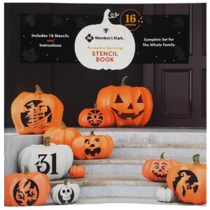 Member's Mark 15-Piece Premium Pumpkin Carving Kit with 16 Stencils