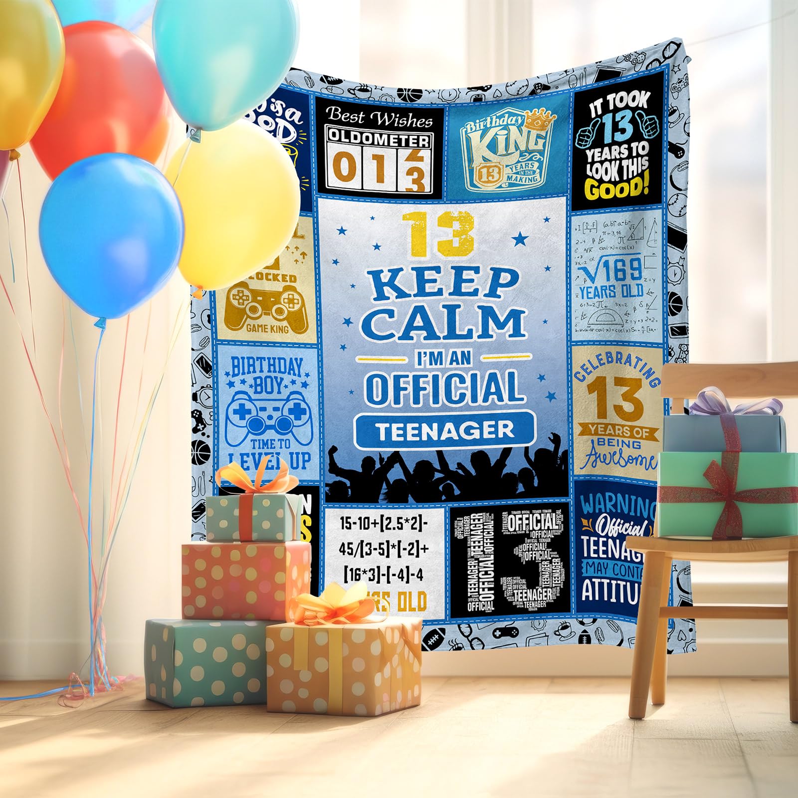 Sqovulw Gifts for 13 Year Old Boy, 13 Year Old Boy Birthday Gifts, Birthday Gifts for 13 Year Old Boy, 13 Year Old Boy Gift Ideas, Coolest Gifts for 13 Year Old Boy Throw Blanket 60x50 Inch