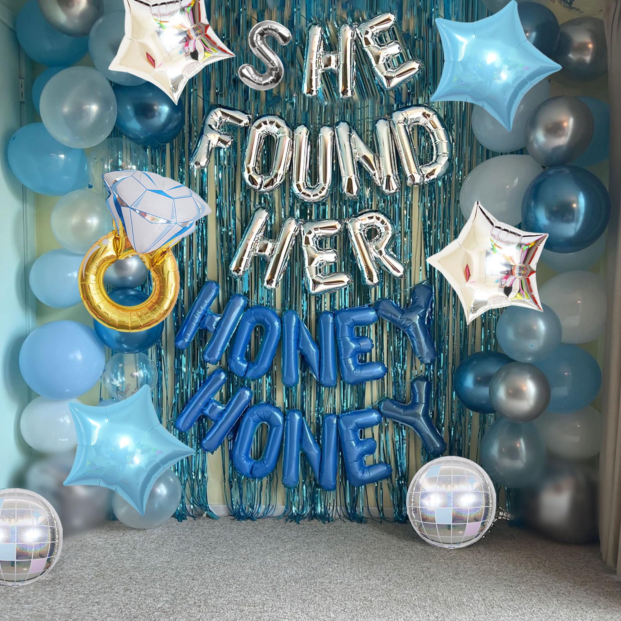 JeVenis She Found Her Honey Honey Sign Balloons Mamma Mia Bachelorette Party Decorations Last Disco Bachelorette Party Decorations Retro 70s Bridal Shower Decorations