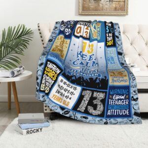 Sqovulw Gifts for 13 Year Old Boy, 13 Year Old Boy Birthday Gifts, Birthday Gifts for 13 Year Old Boy, 13 Year Old Boy Gift Ideas, Coolest Gifts for 13 Year Old Boy Throw Blanket 60x50 Inch