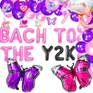 JeVenis Bach to the Y2K Balloons Y2K Bach Party Decoration Retro 70s Bridal Shower Decorations Throwback Bachelorette Balloons