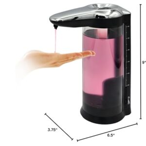 Rechargeable Automatic Soap Dispenser Touchless. Large 22oz Dual Wall Mountable or Countertop Liquid Hand Soap Dispenser for Kitchen Sink. Automatic Soap Dispenser Bathroom.