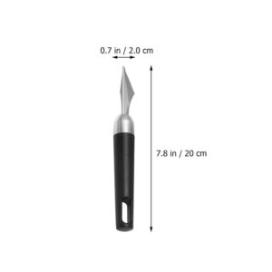 VILLCASE Fruit Carving Knife, Stainless Steel Fruit Carving Fruits Diy Graver Food Craft Engraving Cutting Tool Diy Food Carving Mold For Home Kitchen 2pcs