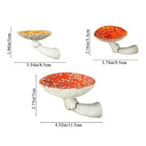 1PCS Mushroom Hanging Shelf,Cute Mushroom Wall Floating Shelf Wall Mounted Hanging Shelves for Home(L)